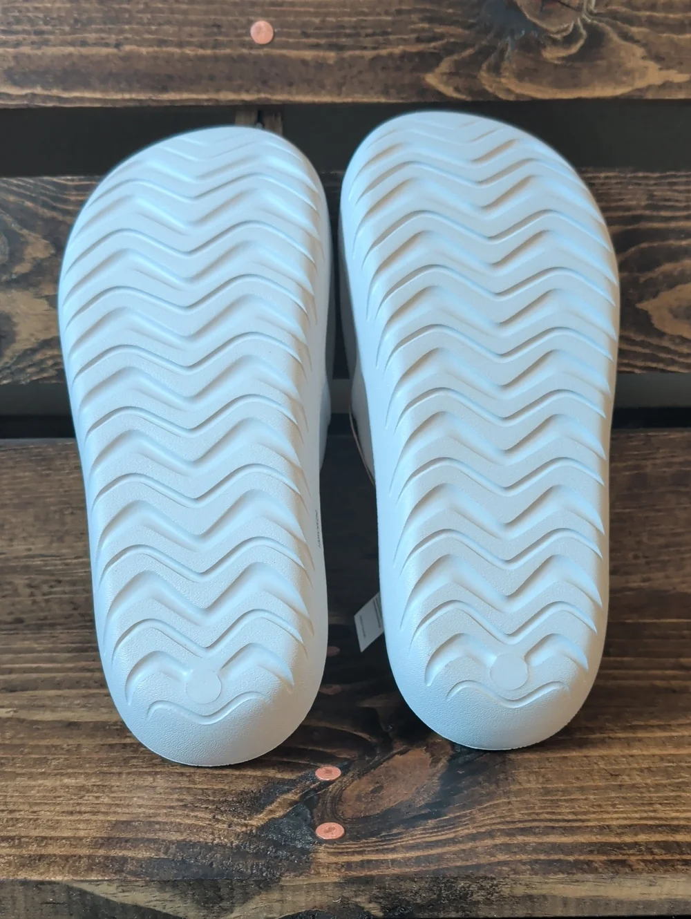 adidas Adicane Slide Unisex Sandals in White and Gray